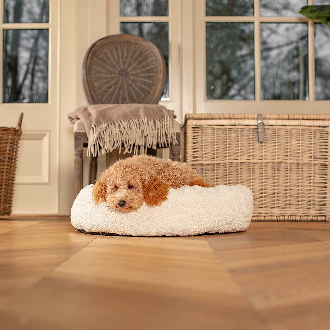 Lords and Labradors Boucle Donut Dog Bed