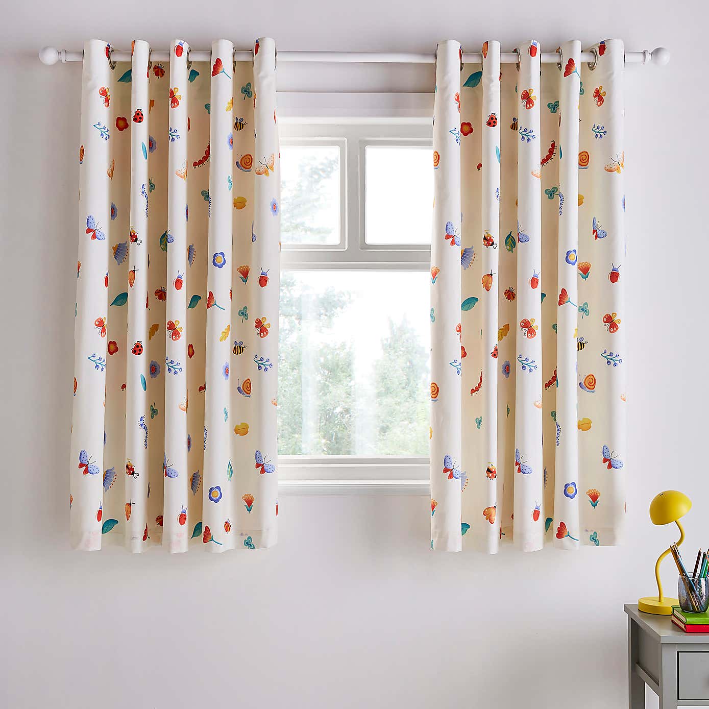 Garden Friends Blackout Eyelet Curtains