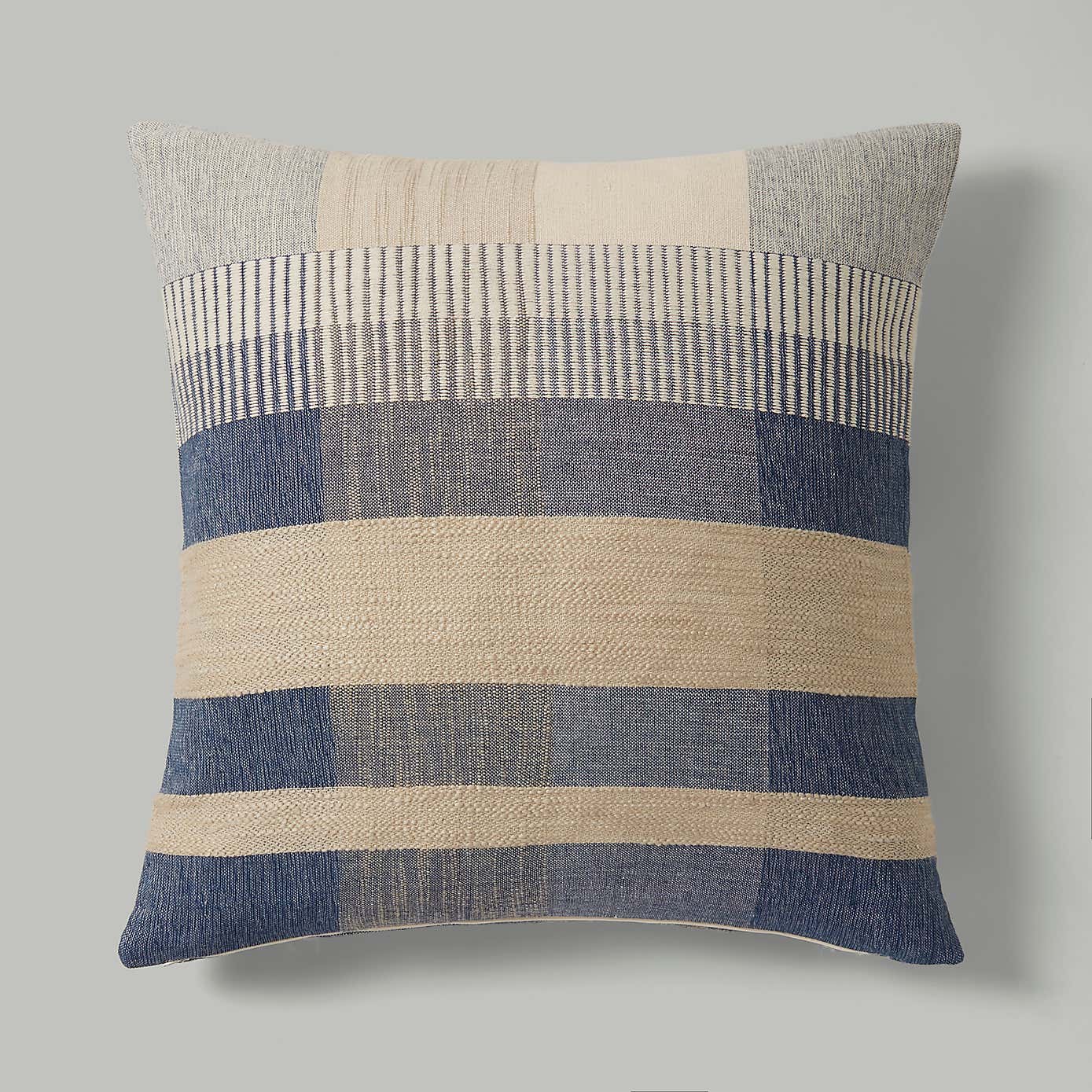 Edited Life Check Cotton Cushion Cover