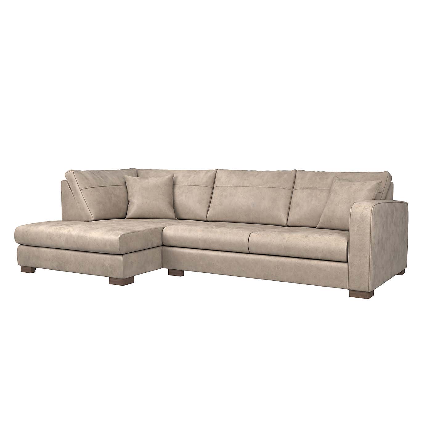 Carson Faux Leather Right Hand Corner Sofa
