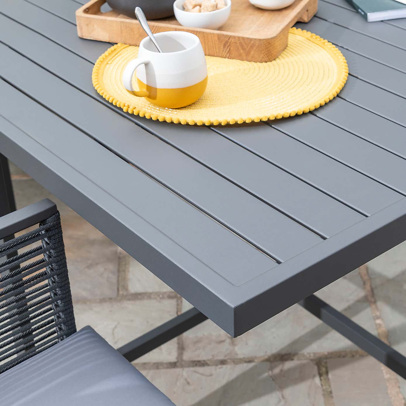 Sheringham Rope 4 Seater Cube Dining Set