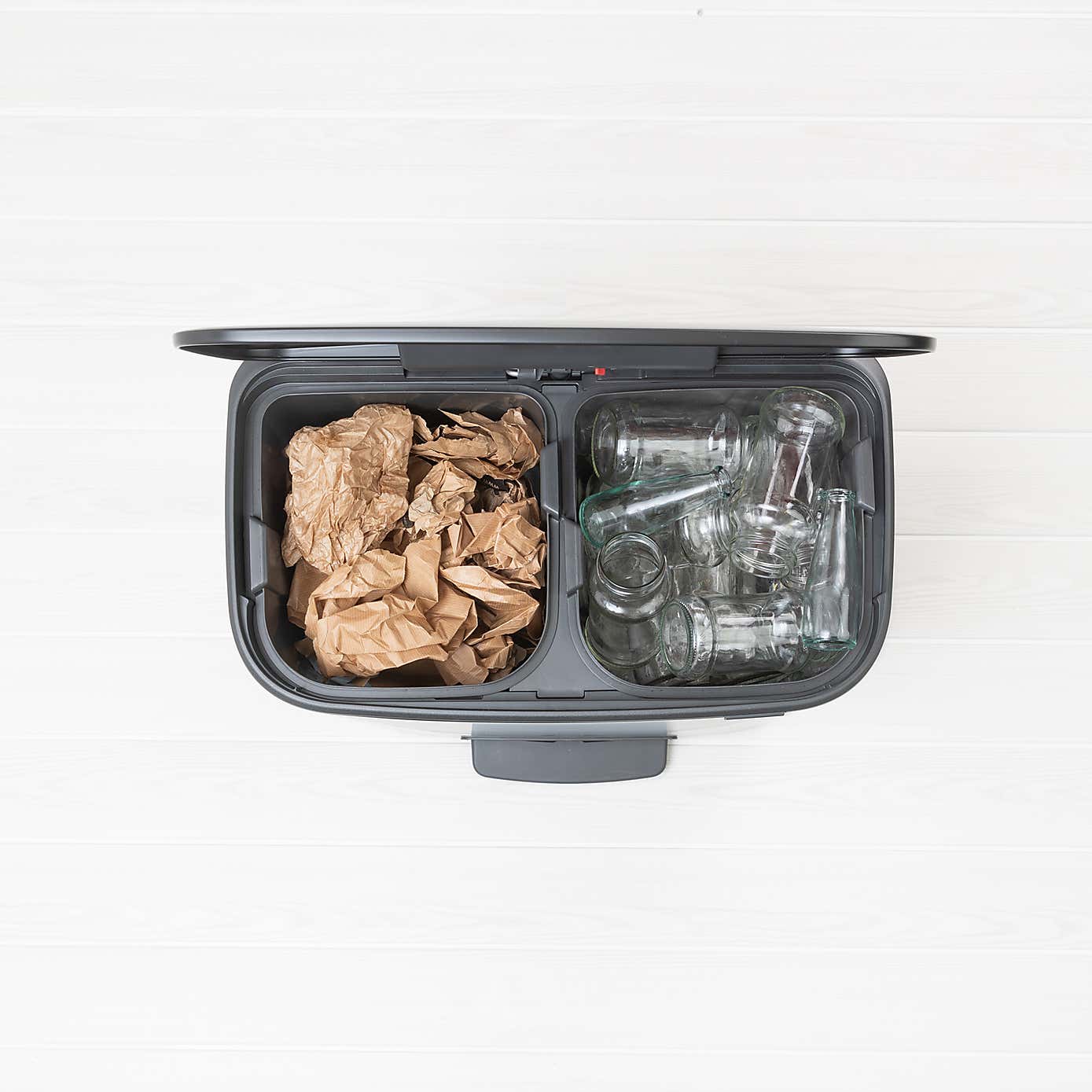 Bo Matt Black 2 x 30 Litre Pedal Bin