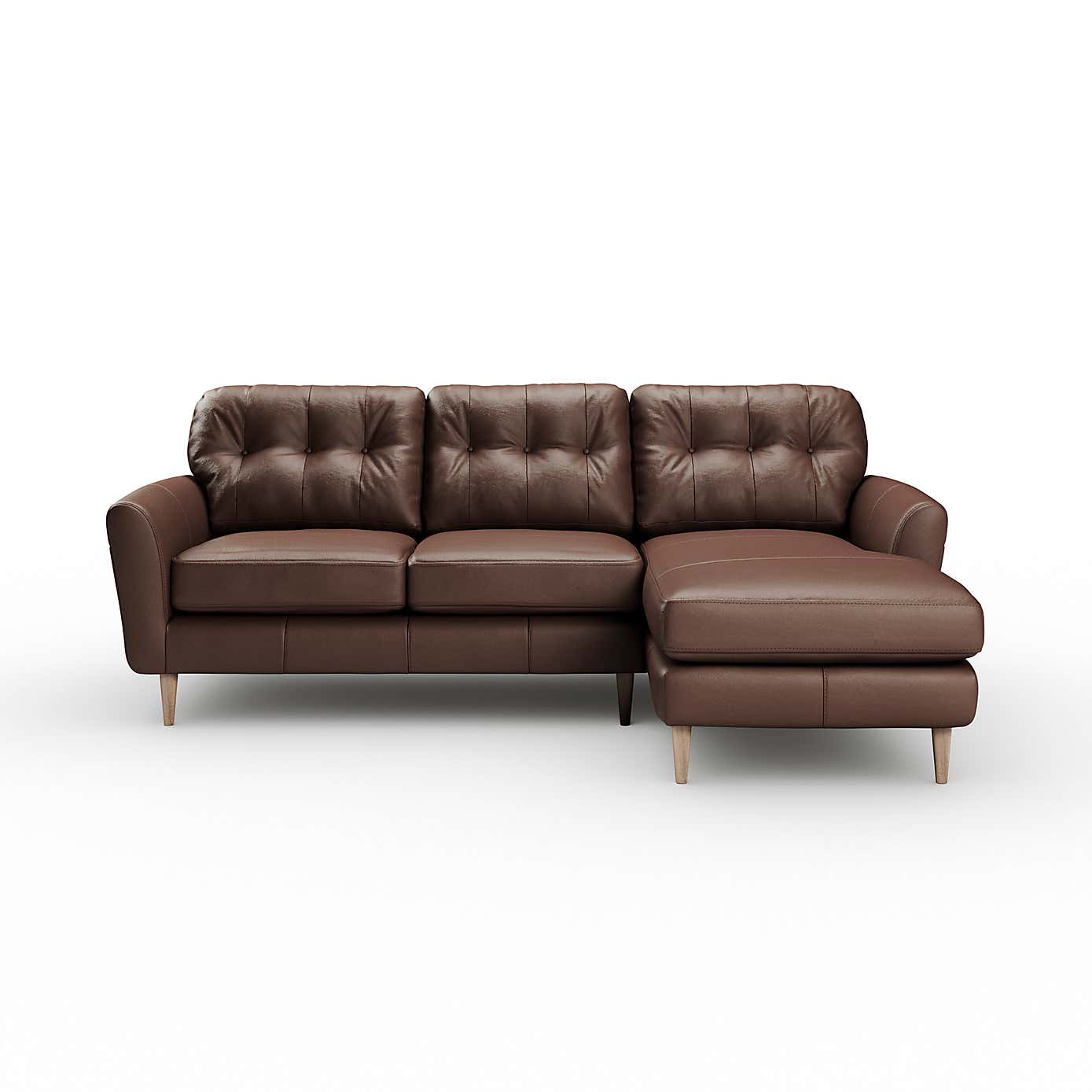 Sven Classic Leather Large Corner Chaise Sofa