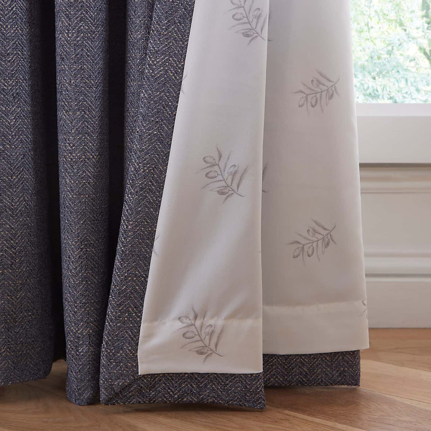 Churchgate Swithland Herringbone Eyelet Curtains