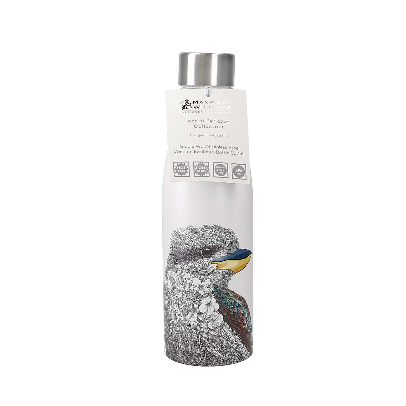 Maxwell and Williams Leakproof Insulated Stainless Steel Kookaburra Water Bottle