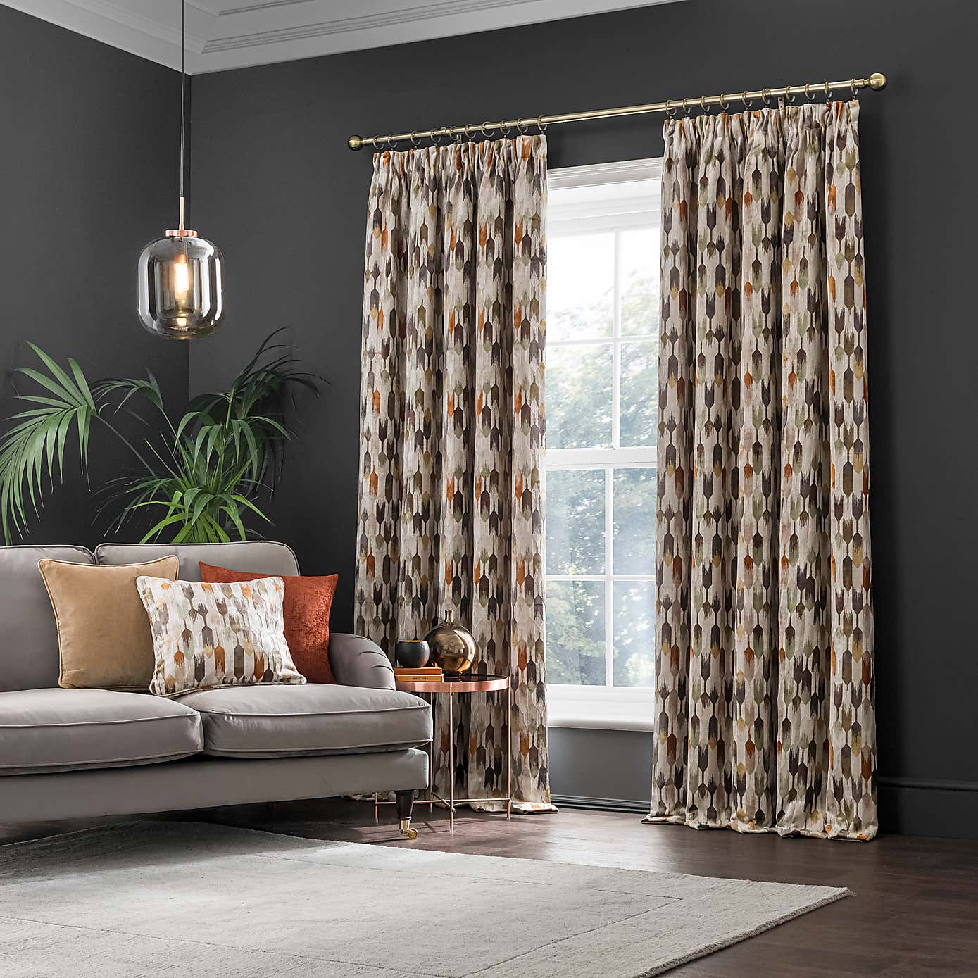 Kelso Pencil Pleat Velvet Curtains