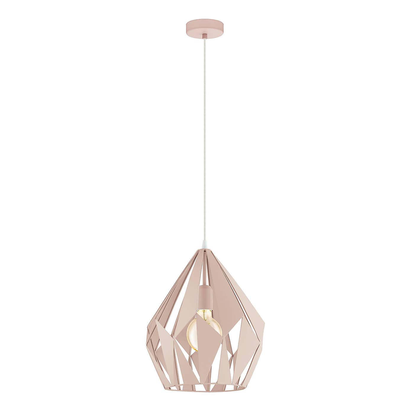 EGLO Carlton-P Apricot Pendant Light