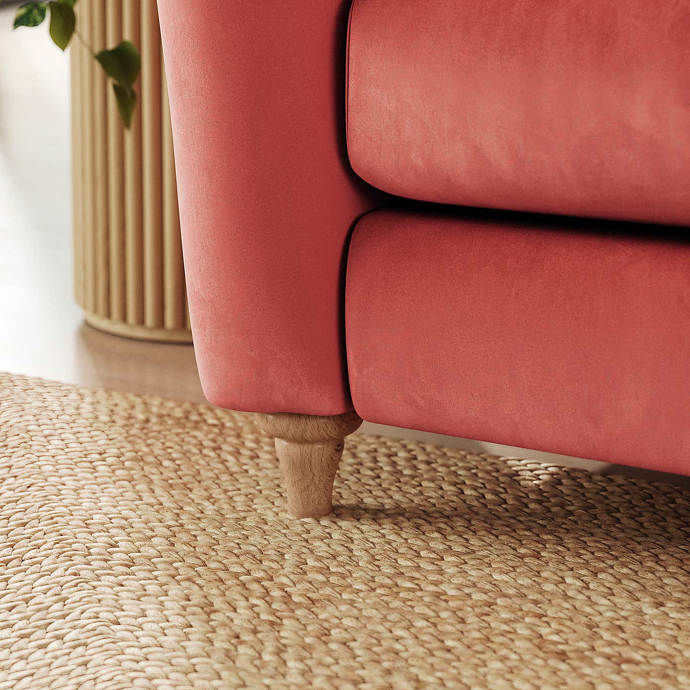 Hattie Matte Plush Velvet 2 Seater Sofa