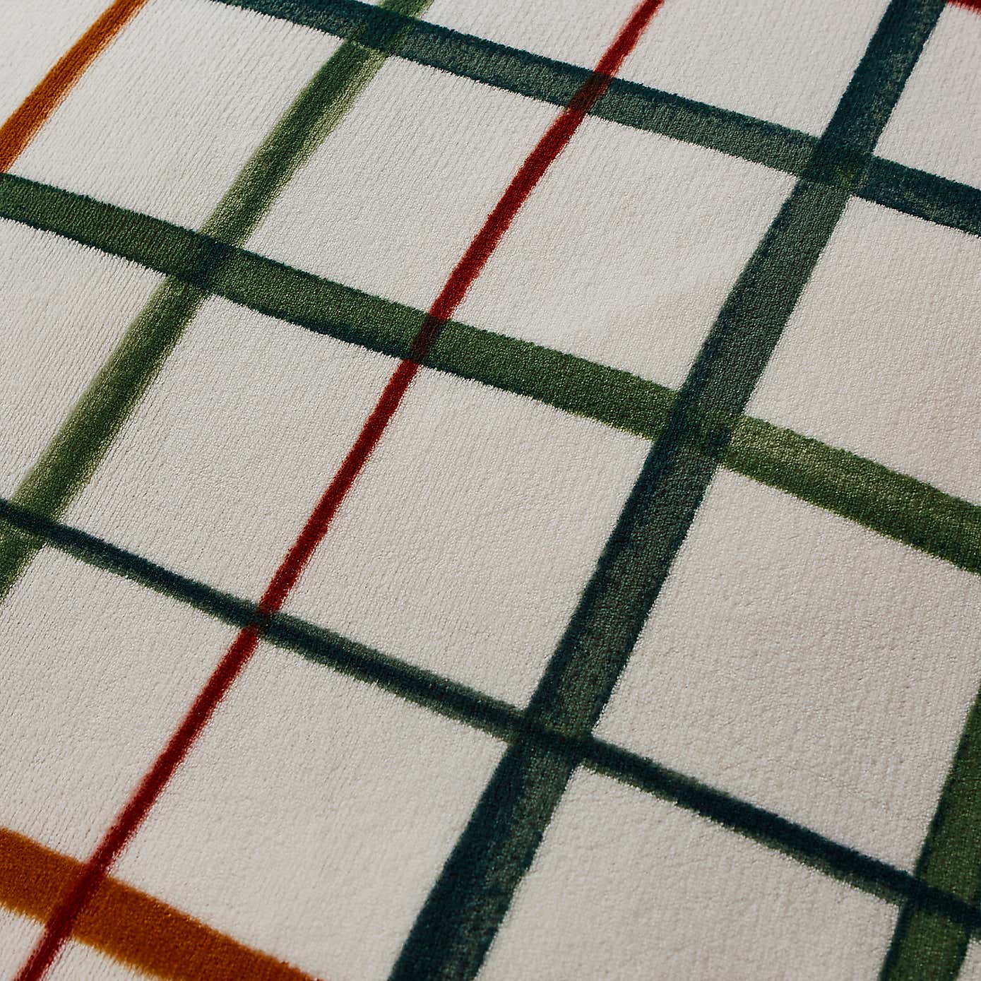 Woodland Check Fleece Duvet Cover and Pillowcase Set