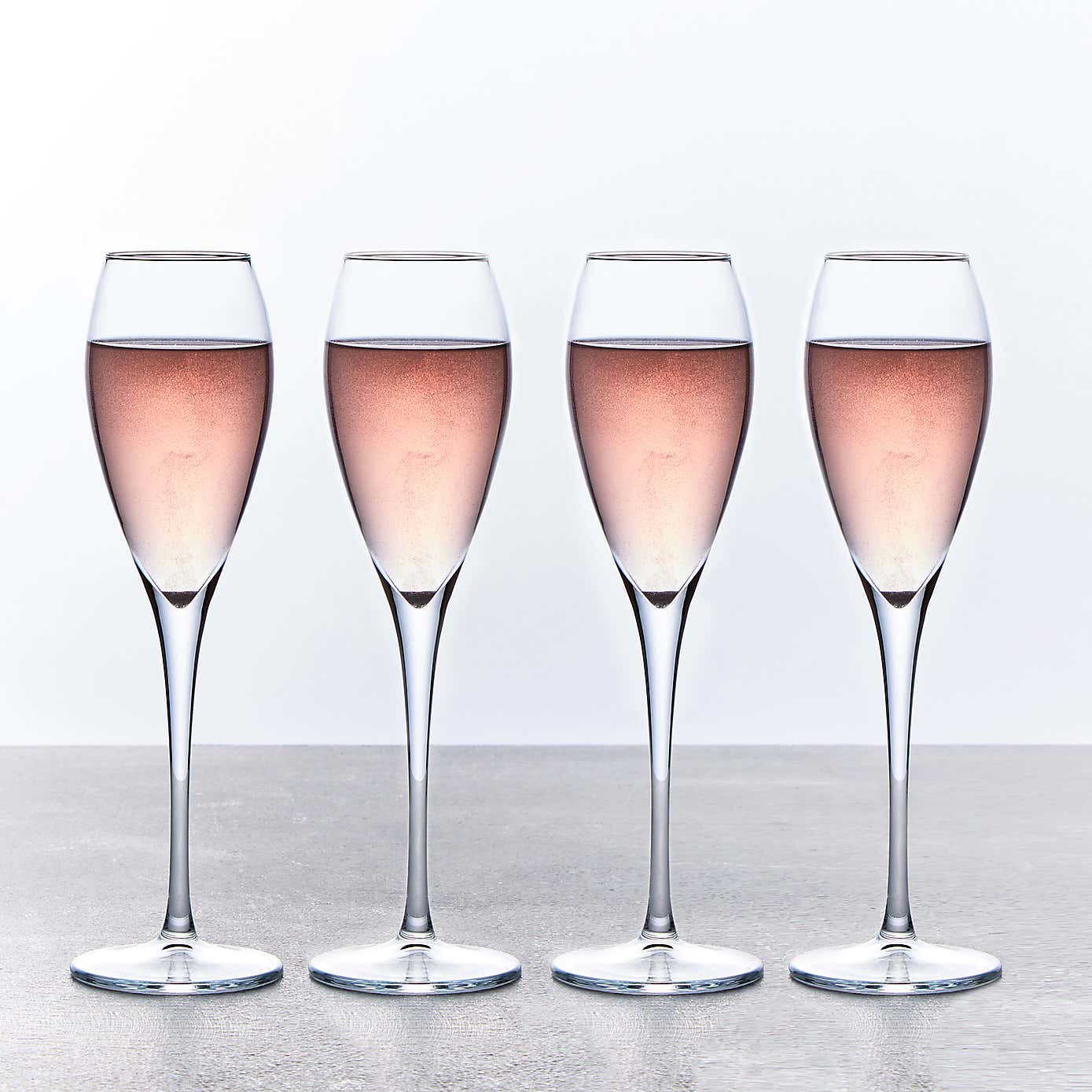 Set of 4 225ml Champagne Flutes
