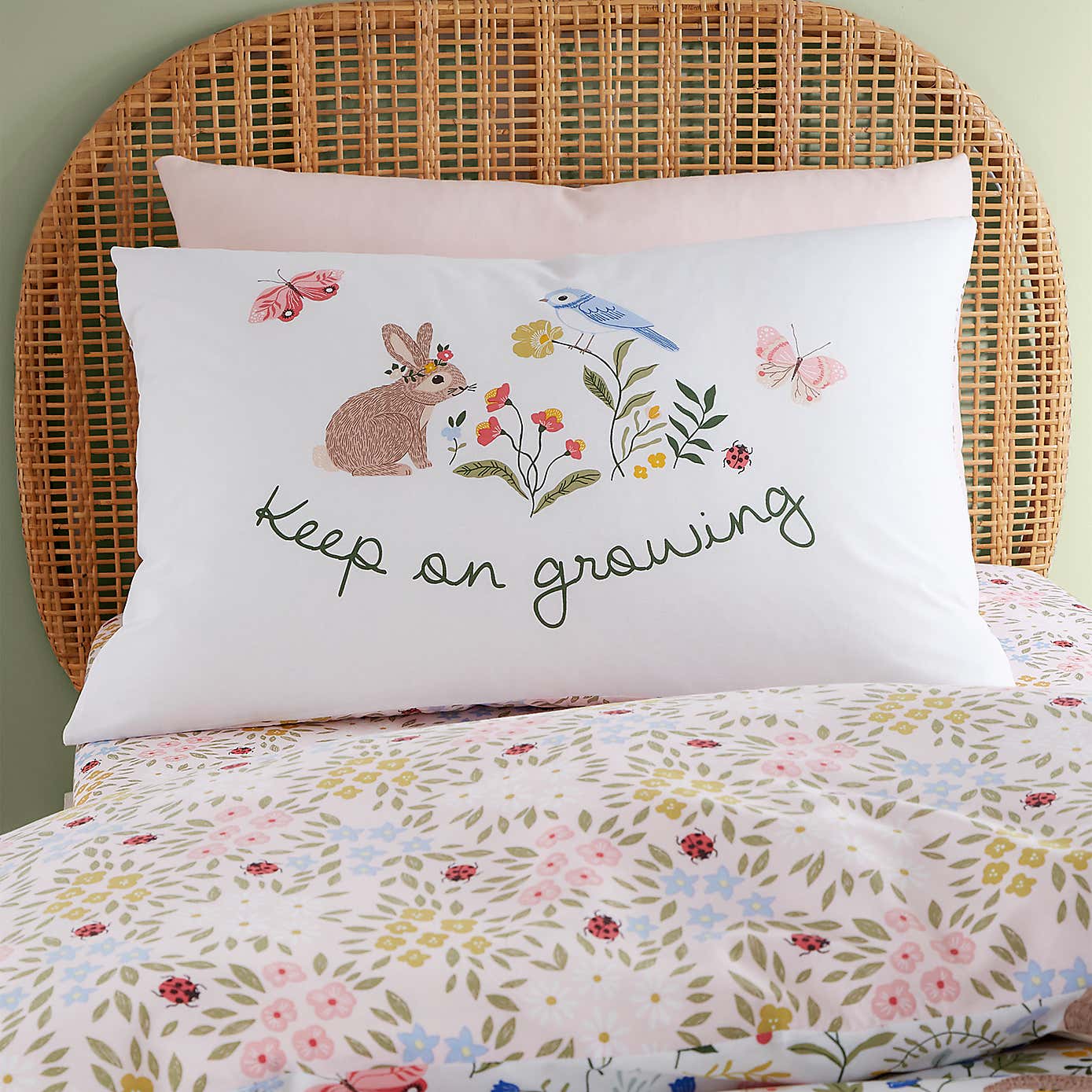 RHS Garden Animals Multicoloured Reversible Duvet Cover and Pillowcase Set