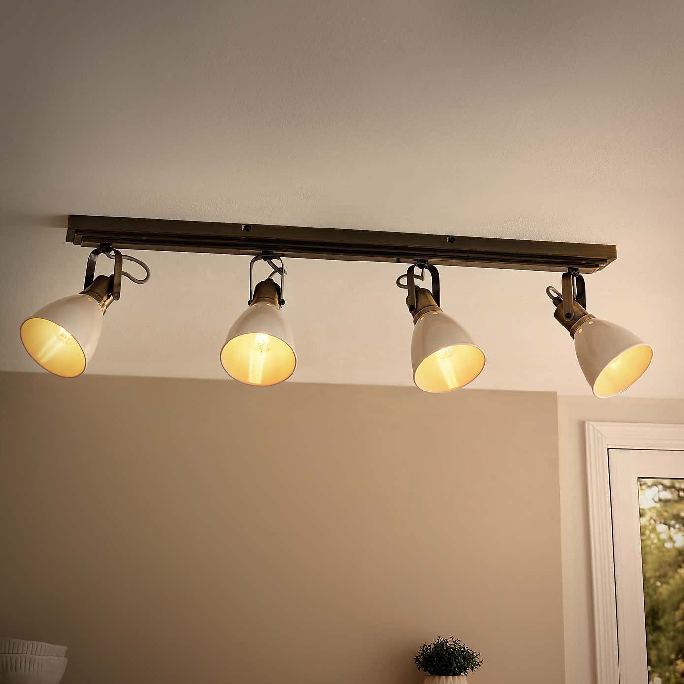 Miley Industrial 4 Light Adjustable Spotlight Bar
