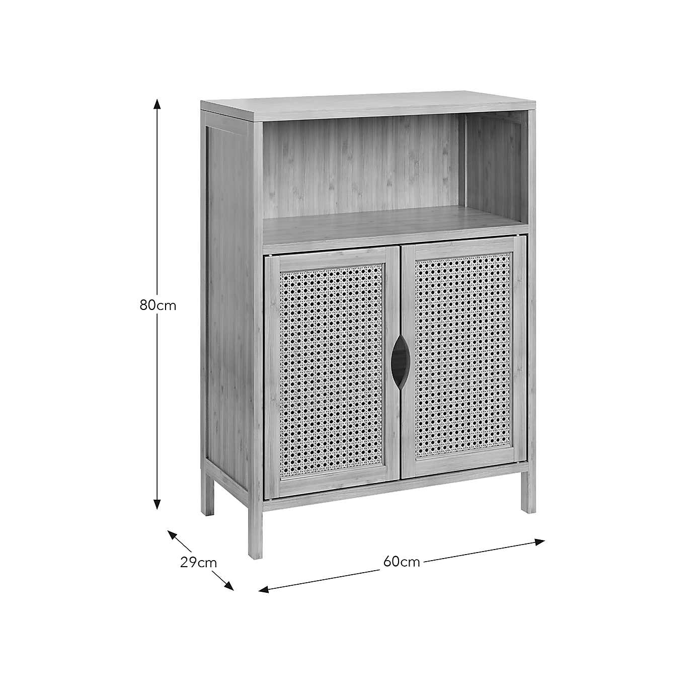 Avani Two Door Cabinet, Bamboo