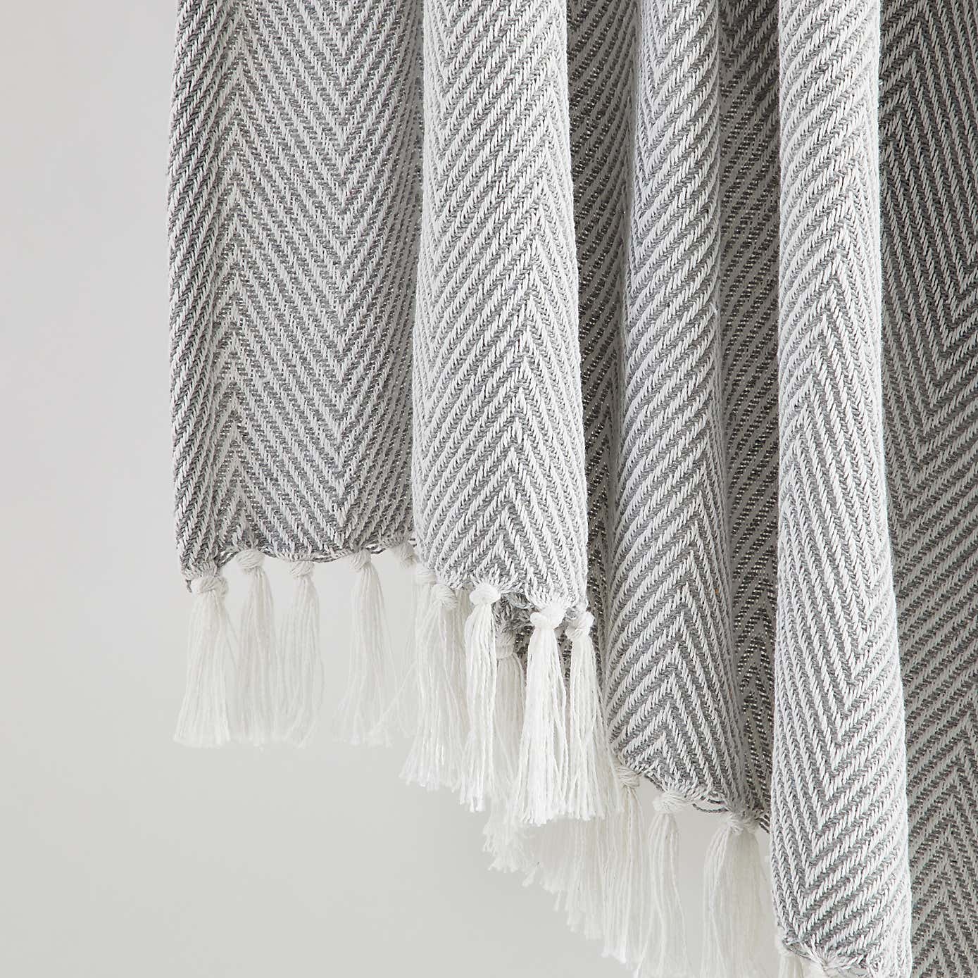 Jenson Herringbone 200cm x 200cm Throw