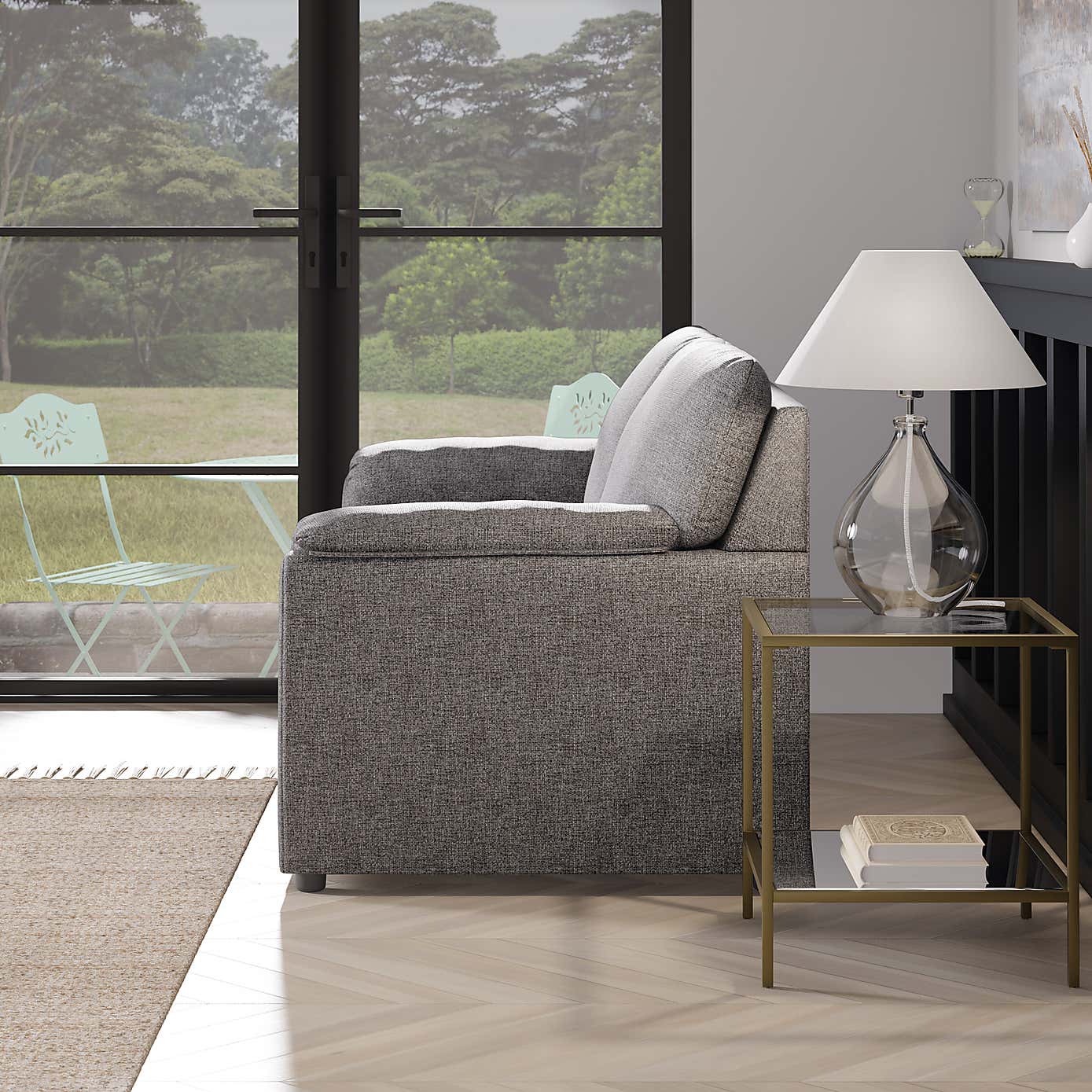 Meyer Tonal Weave 2 Seater Double Sofa Bed