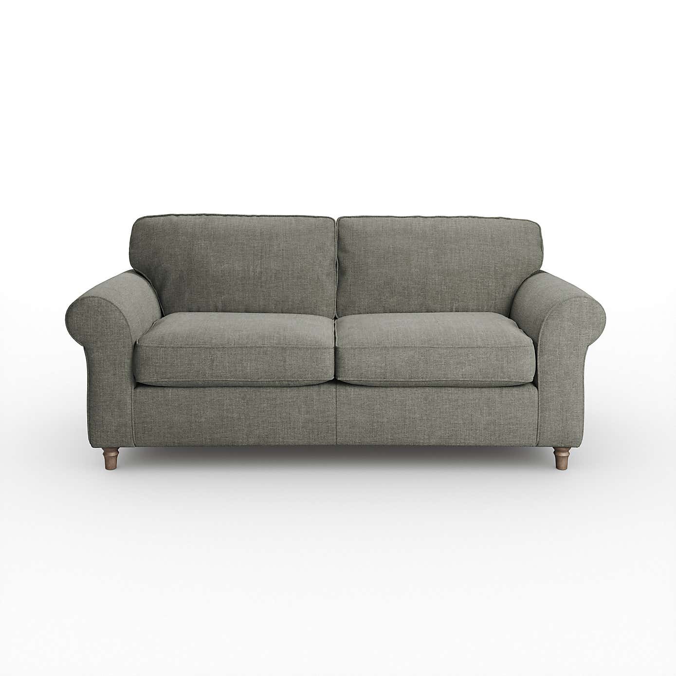 Flori 3 Seater Sofa, Tonal Plush Chenille