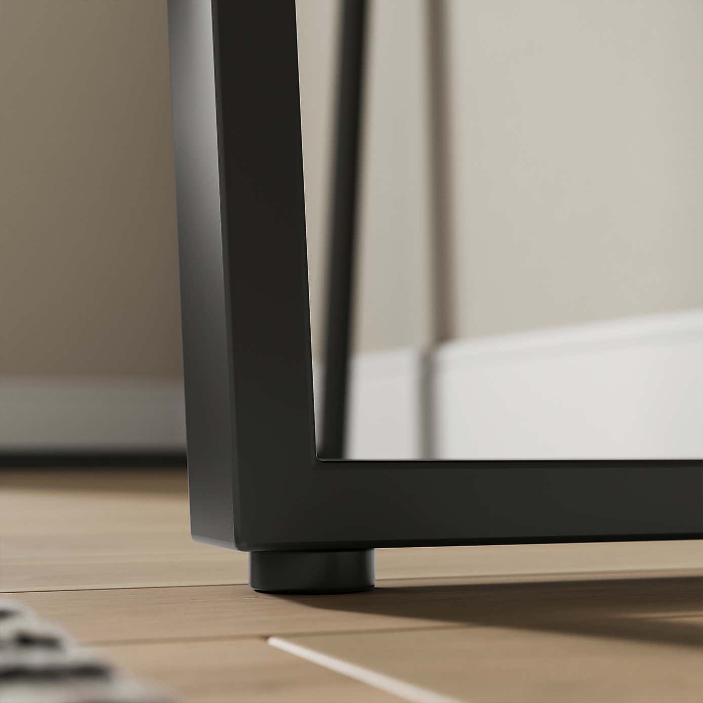 Freddie Black Step Up Shelf Desk