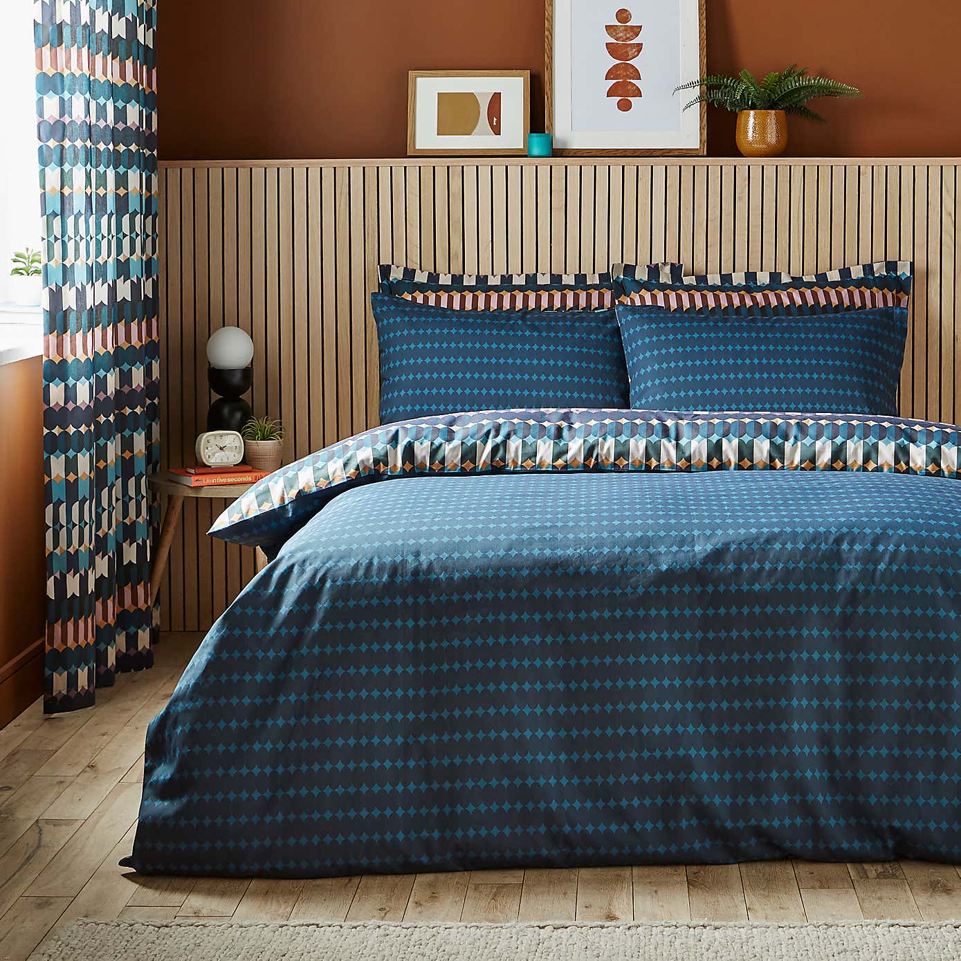 Oden Geometric Duvet Cover & Pillowcase Set