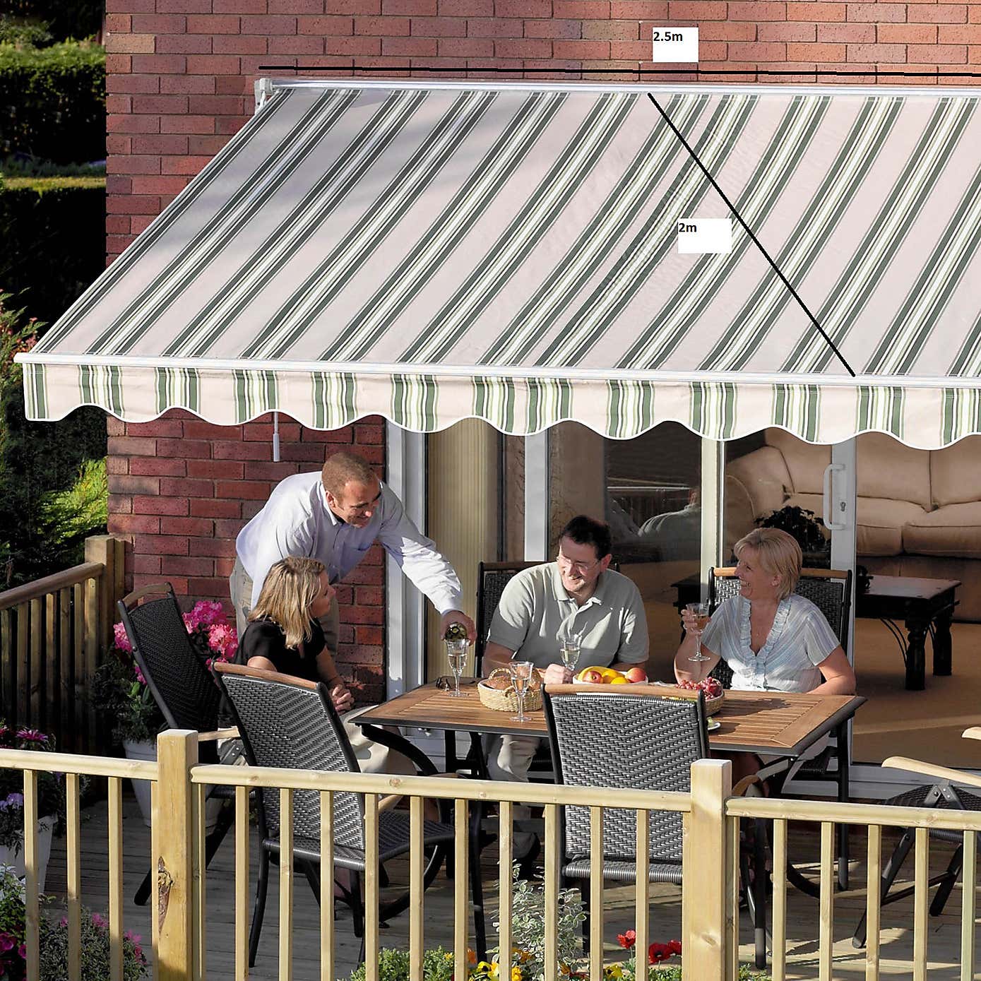 Greenhurst Ascot 2.5m Easy Fit Awning
