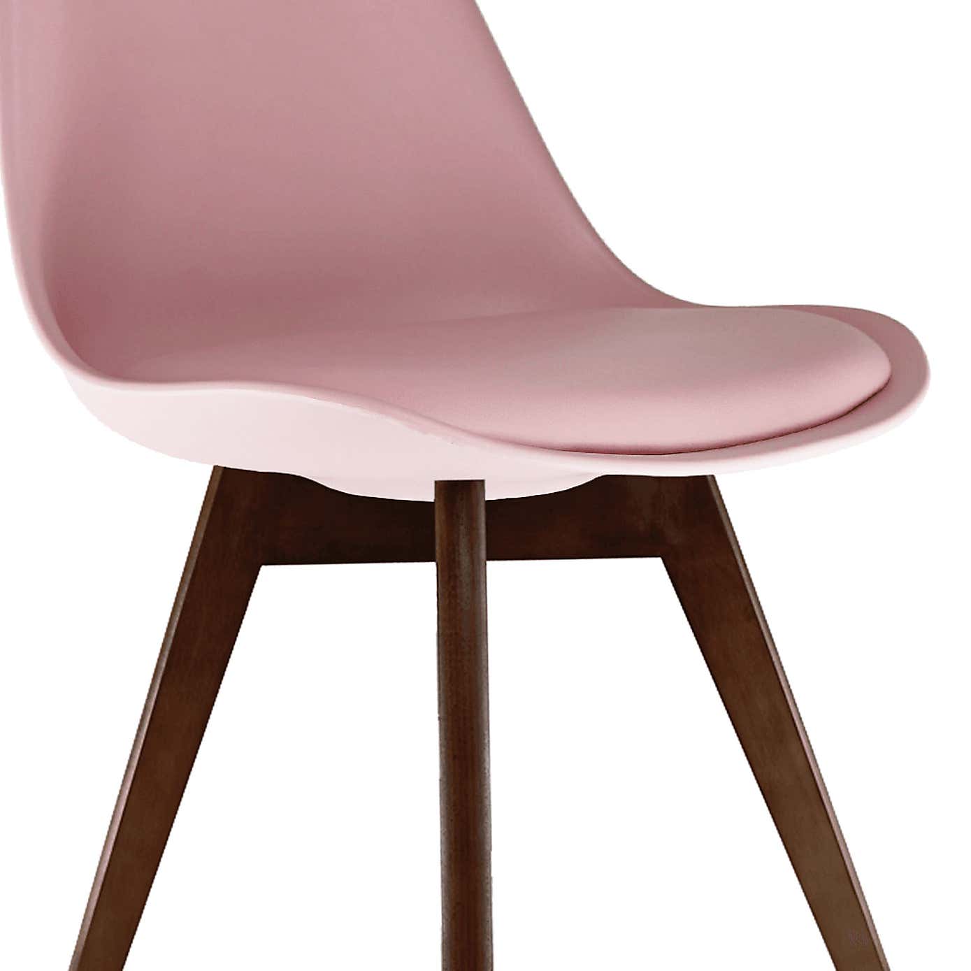 Fusion Living Soho Plastic Dining Chair with Squared Legs