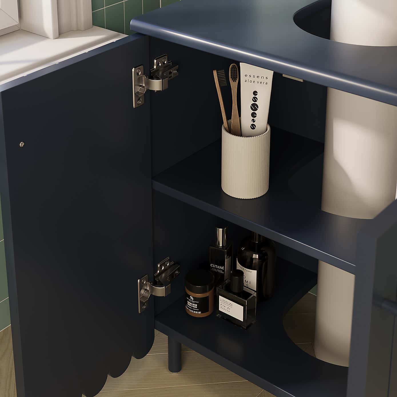 Scallop Under Sink Unit