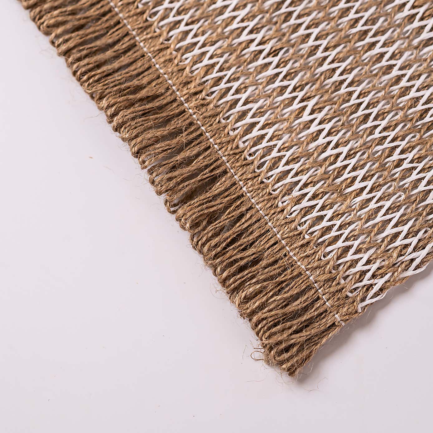 Pack of 2 Jute Geo Rectangle Placemats