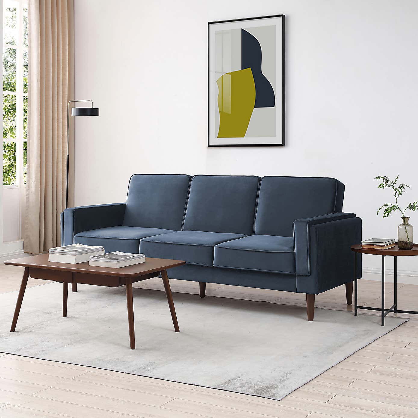 Brady Velvet Double Sofa Bed