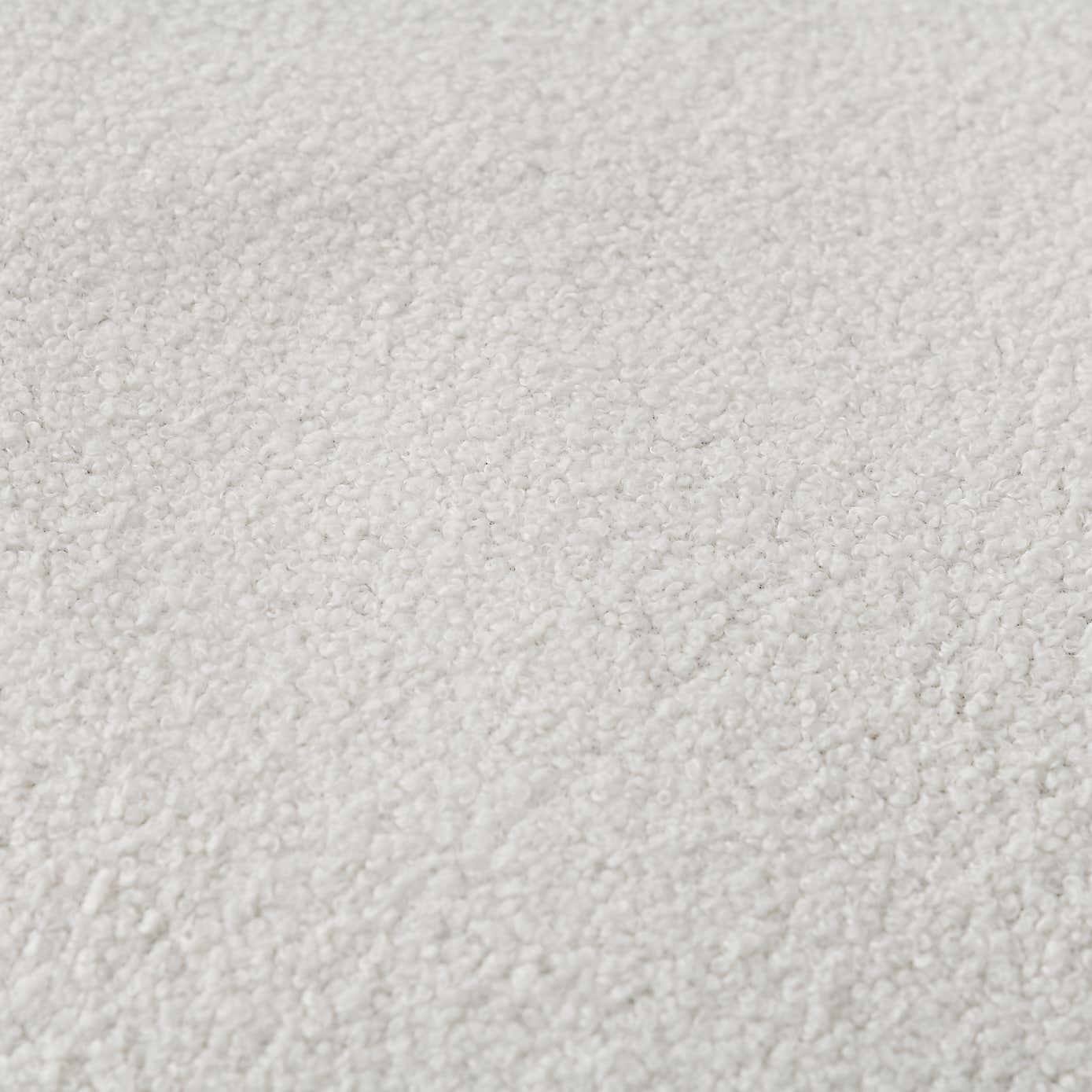 XL Adella Sherpa Ivory Footstool