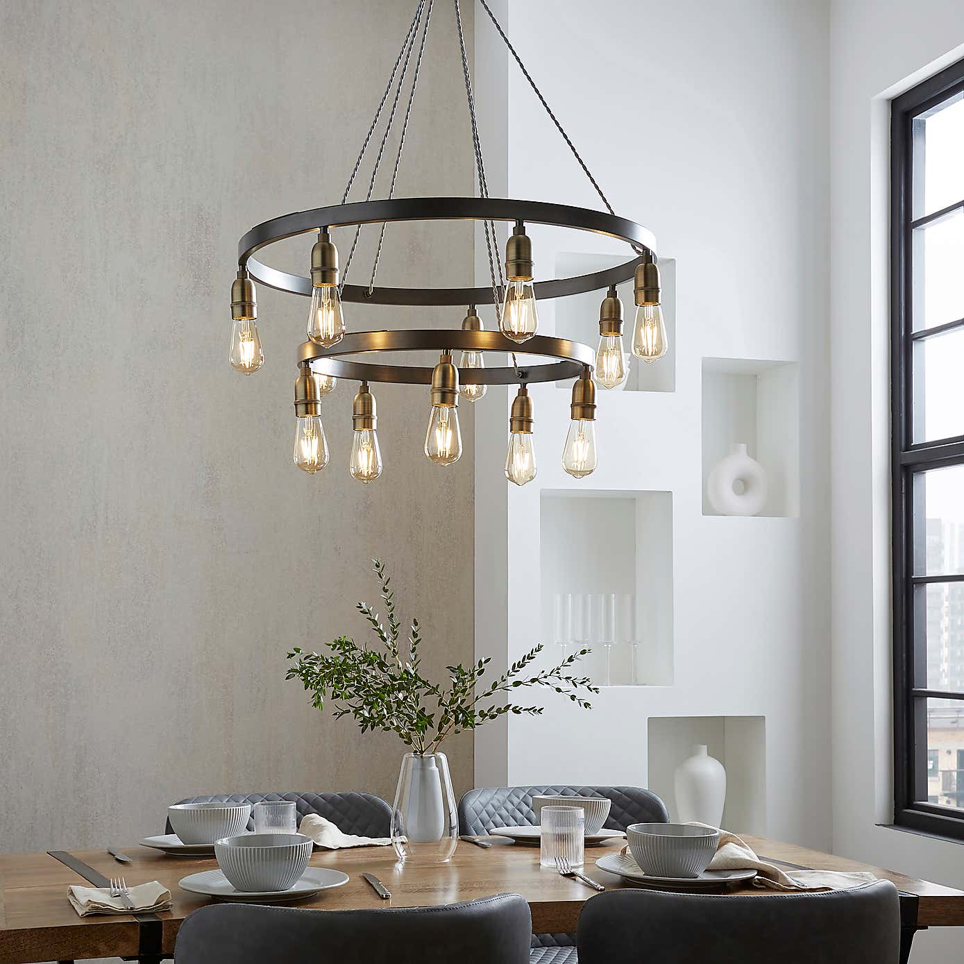 Marsden Industrial Hoop Ceiling Light