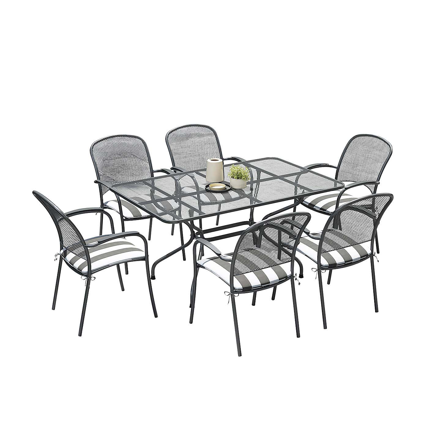 Pacific Lifestyle Carlo Rectangular 6 Seater Dining Set