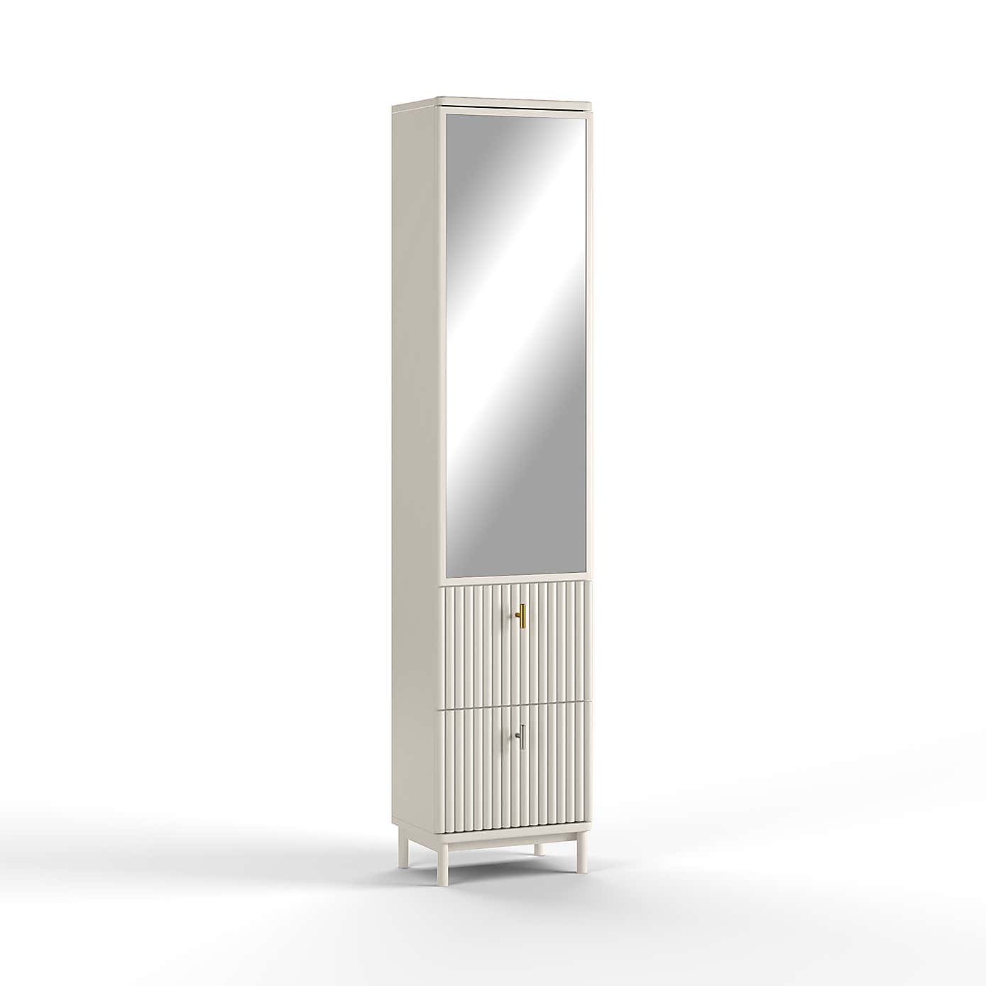 Elsie Tall Mirrored Bathroom Cabinet