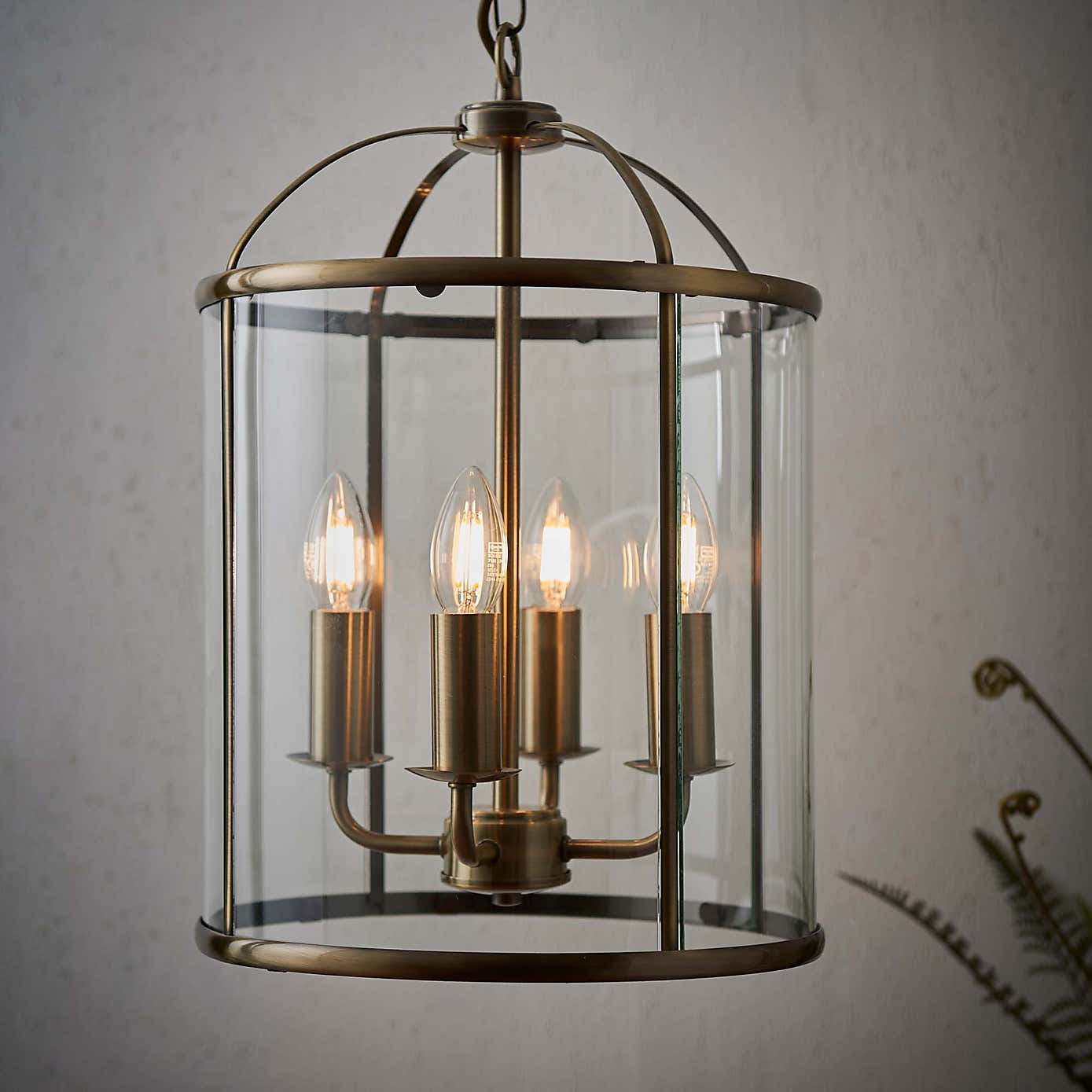 Vogue Lambeth 4 Light Glass Pendant Ceiling Fitting