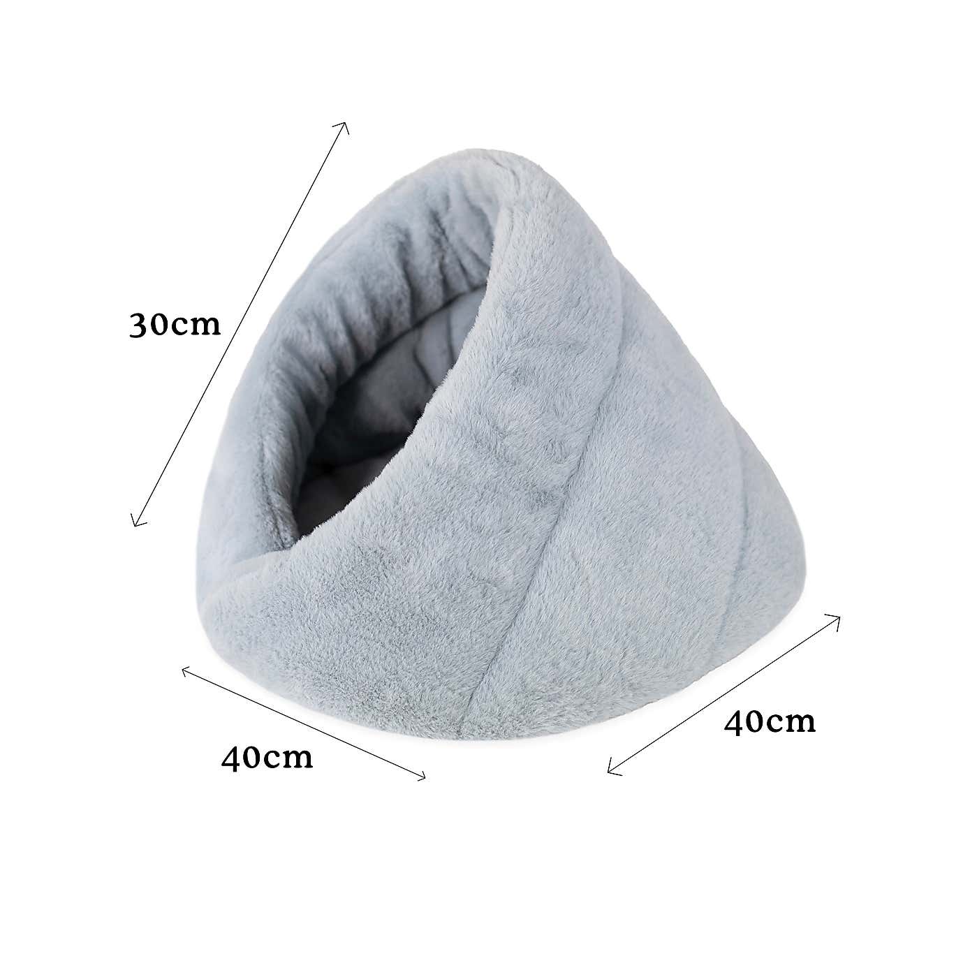 Rosewood Wrap Hideaway Fur Pet Bed