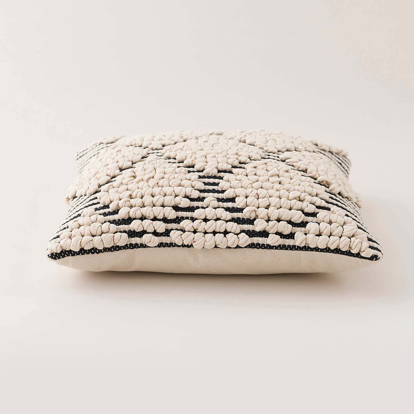 Jersey Bobble Diamond Square Cushion