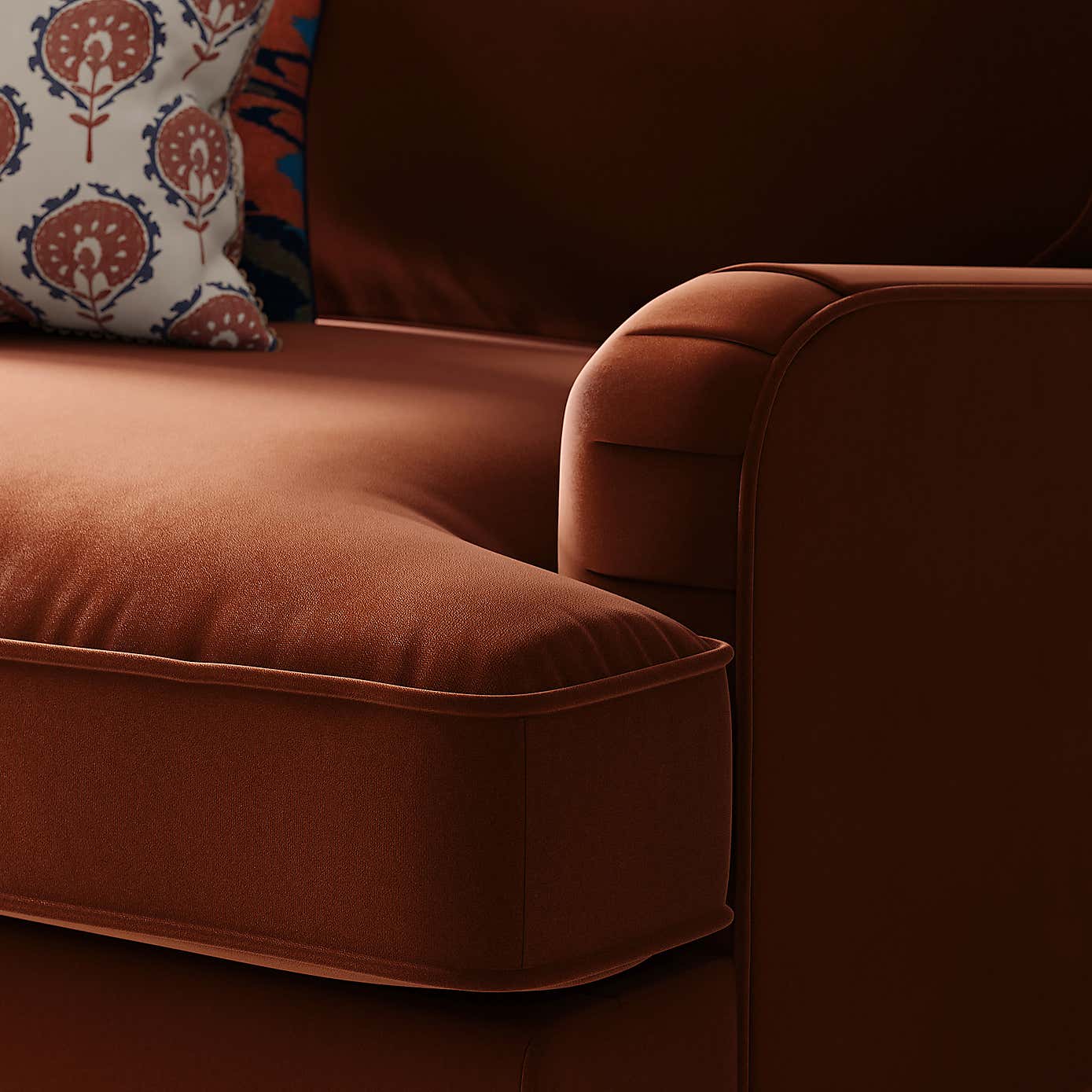 Beatrice Matte Velvet Snuggle Single Sofa Bed