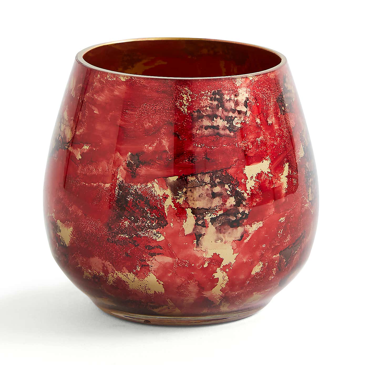 Glass Marble Effect Tealight Holder