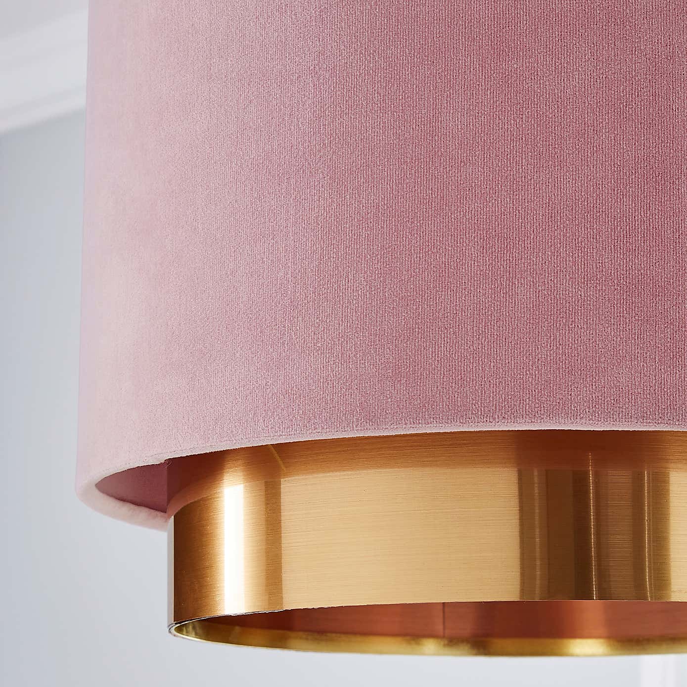 Nesa Two Tier Velvet Lamp Shade