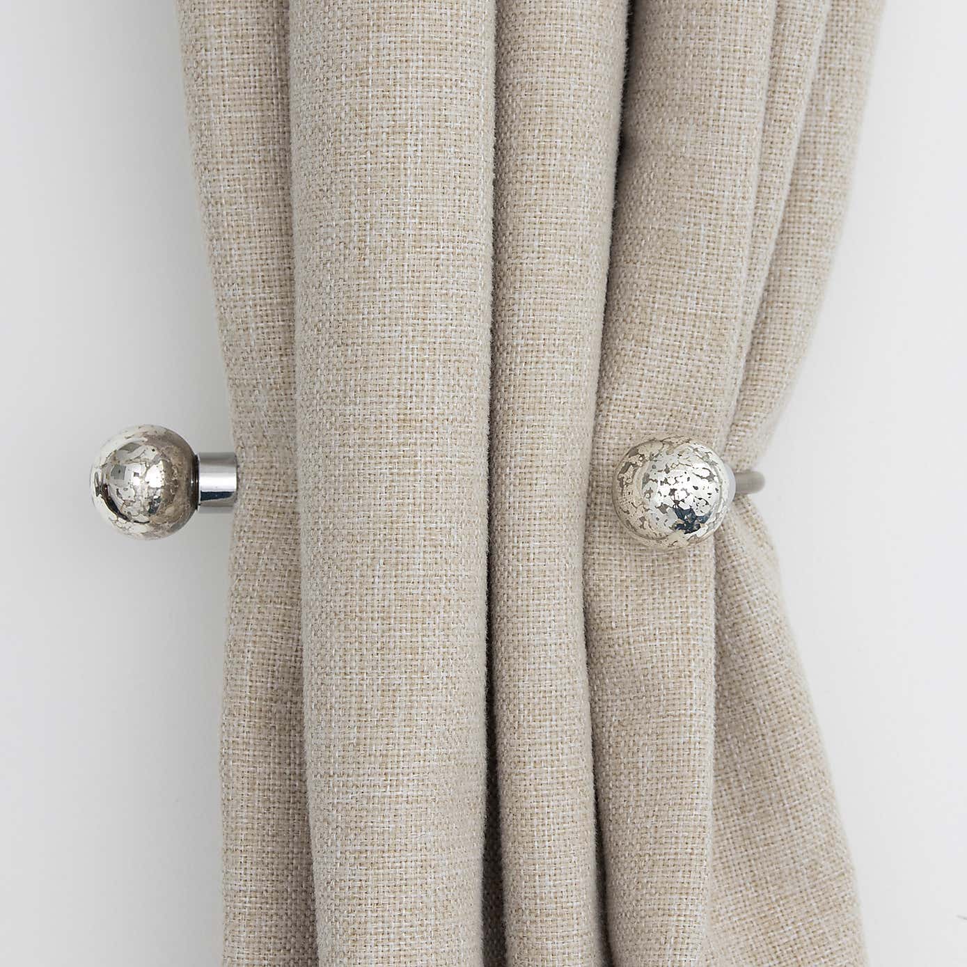 Mercury Double Layer Curtain Holdbacks