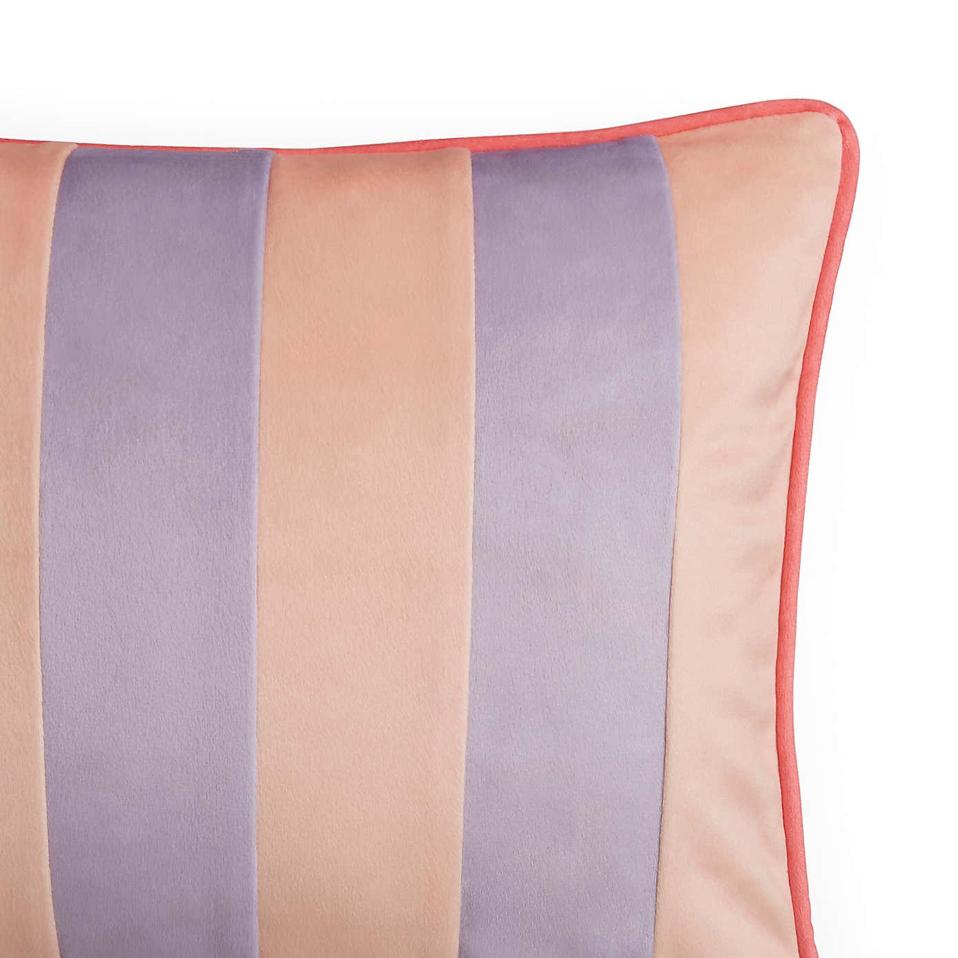 Striped Velvet Rectangle Cushion