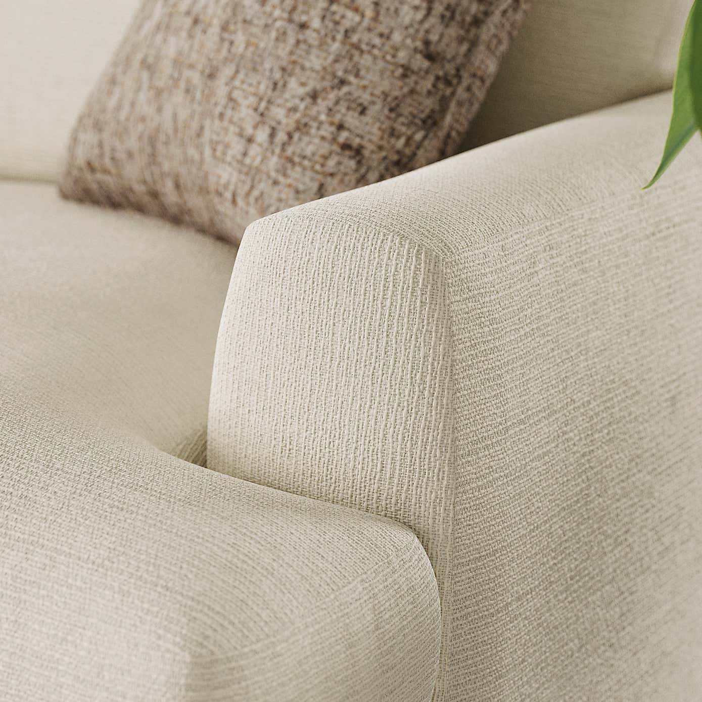 Lawson Chunky Tonal Weave Corner Chaise Sofa