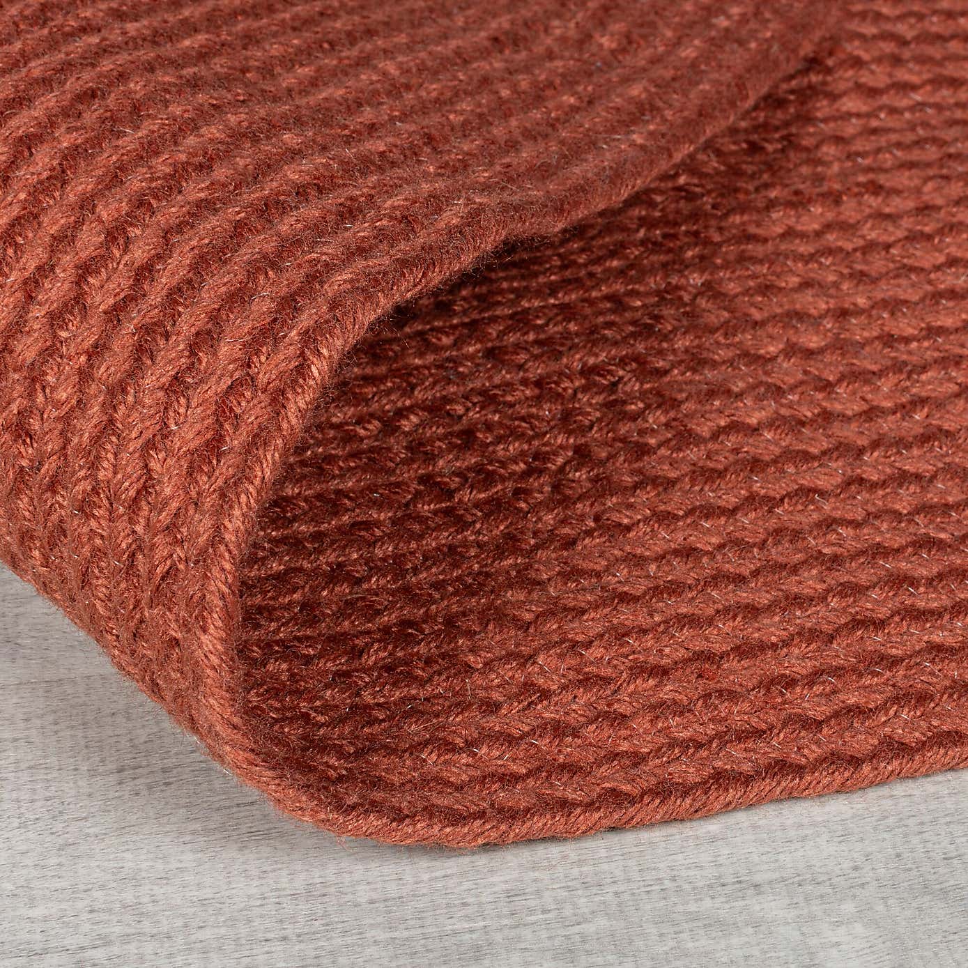 Jute Effect Indoor Outdoor Oval Rug