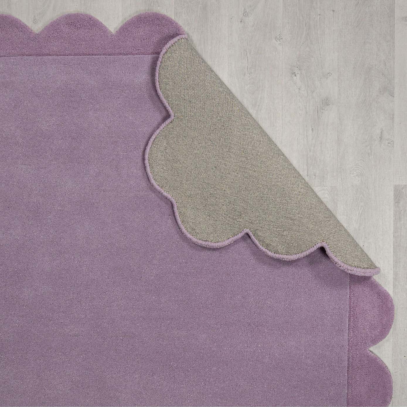 Milo Scallop Plain Wool Rug