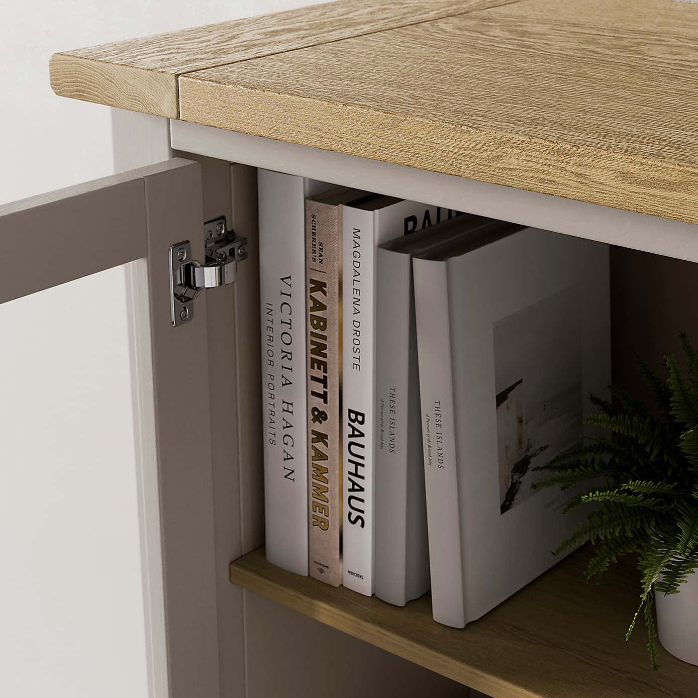 Olney Display Cabinet, Stone