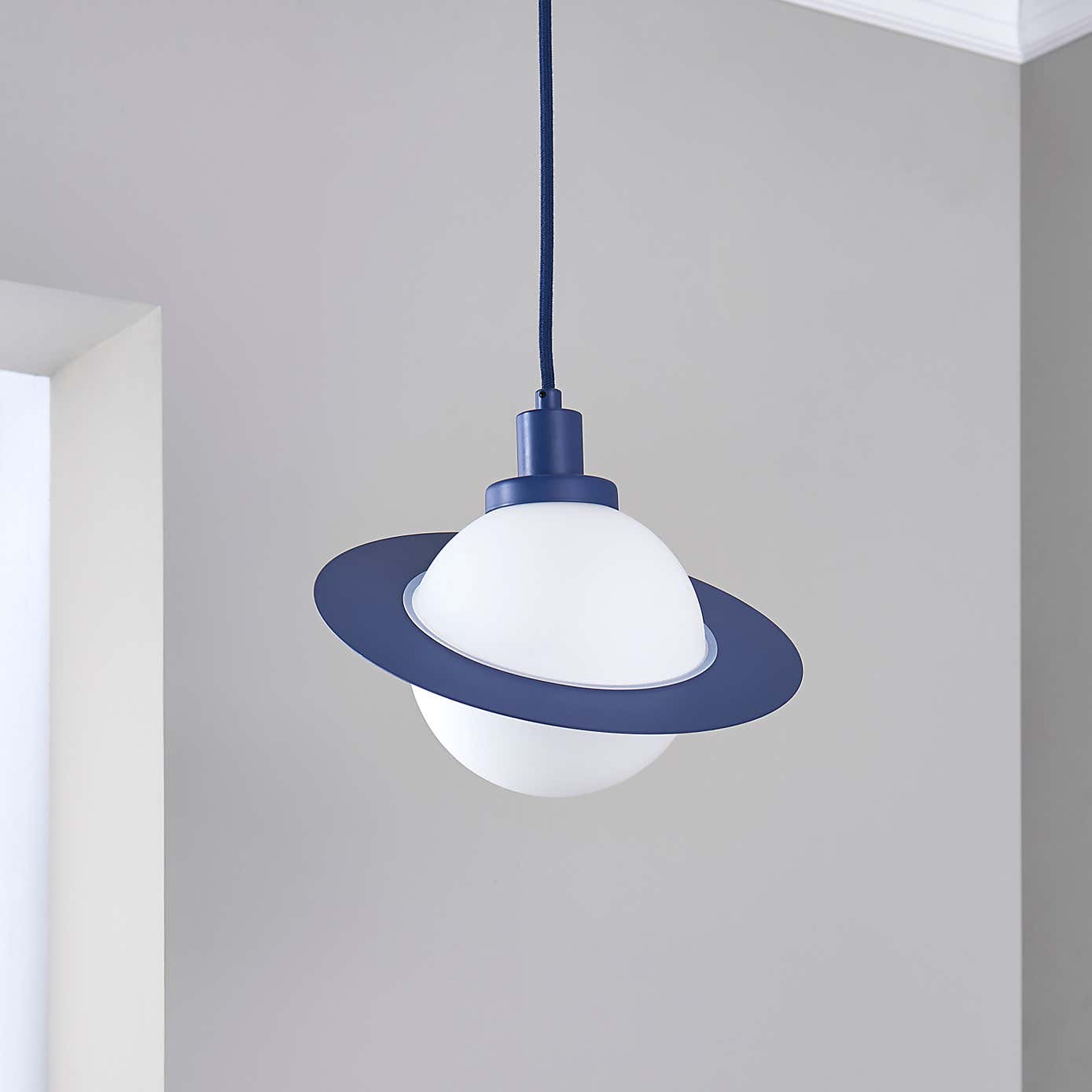Saturn 1 Light Pendant Ceiling Fitting