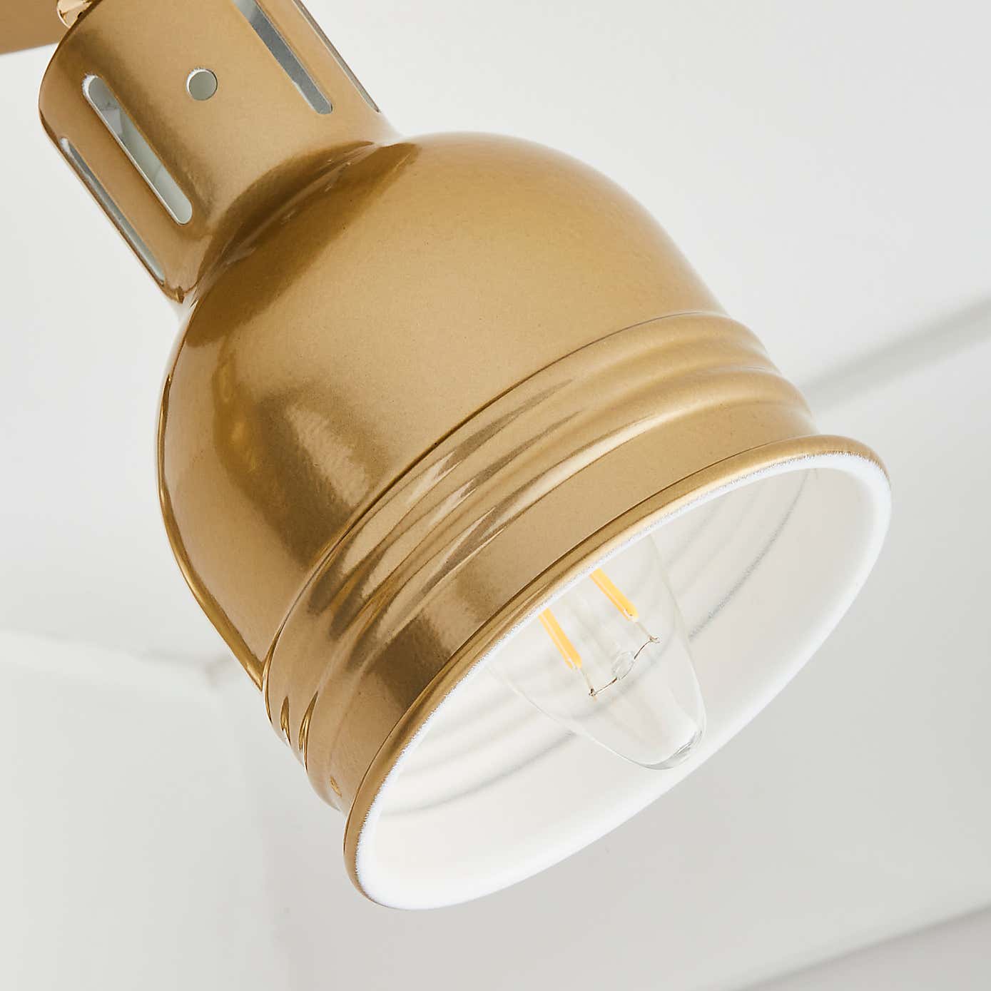 Issac 3 Light Semi Flush Ceiling Fitting