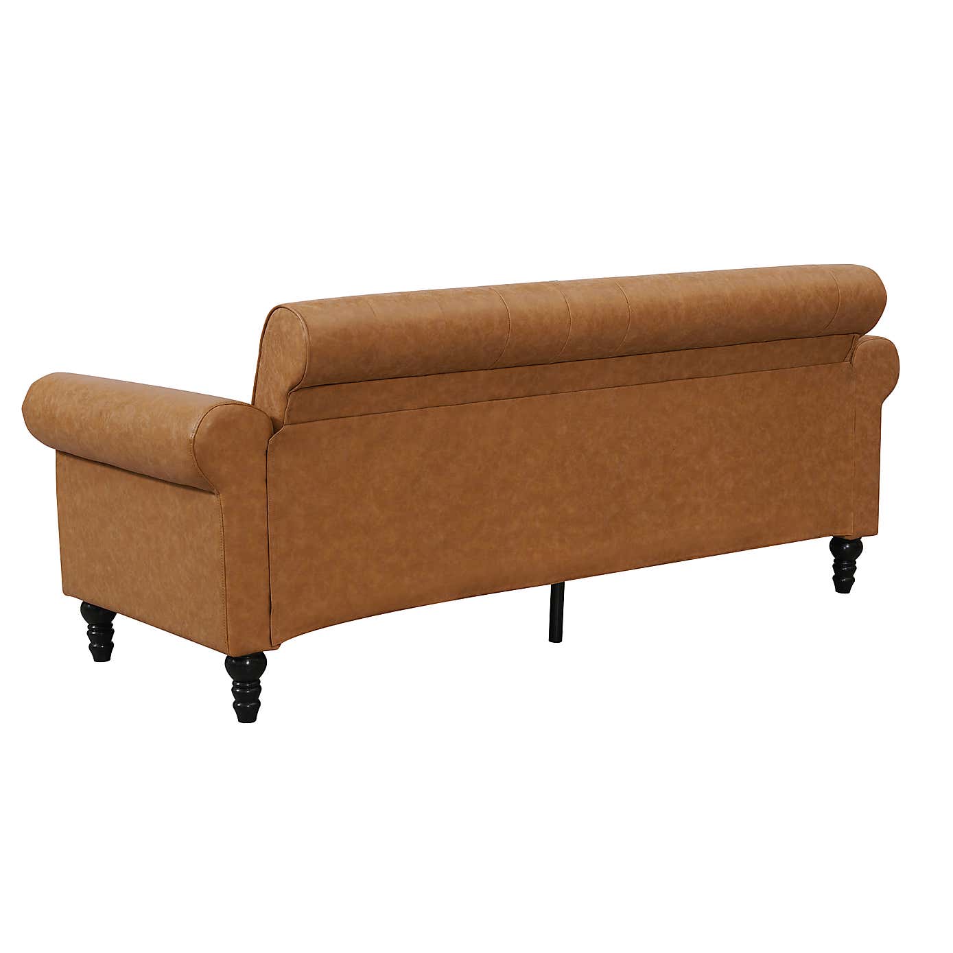 Greta Faux Leather 3 Seater Sofa