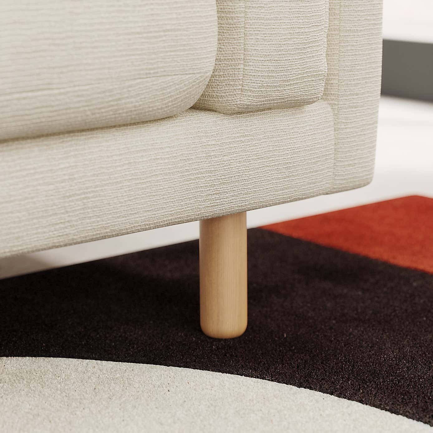 Newton Chunky Tonal Weave Corner Chaise