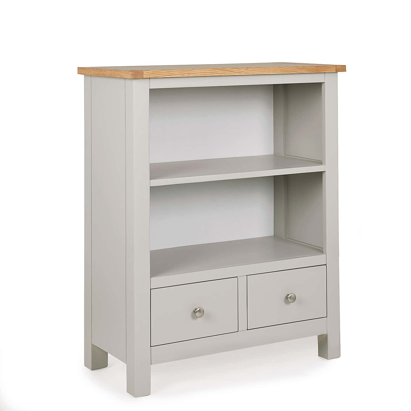 Bromley Grey Low Bookcase
