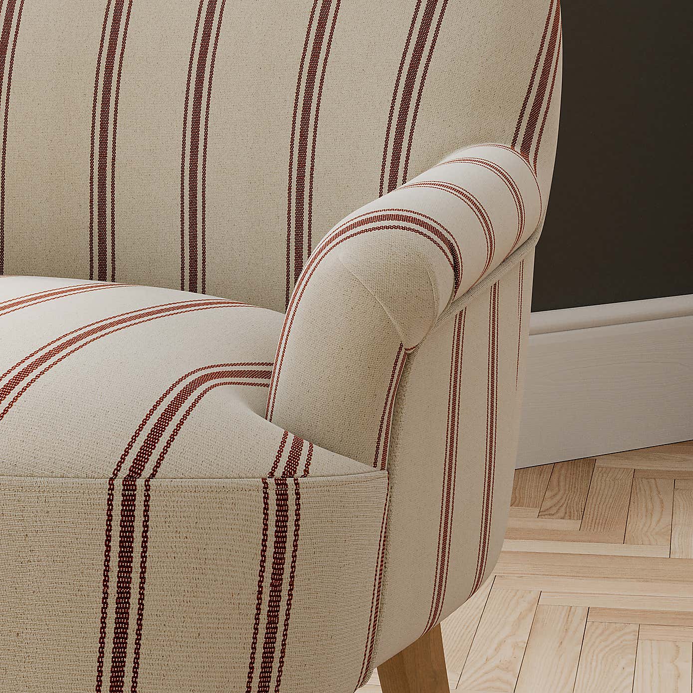 Petit Armchair, Folkstone Stripe