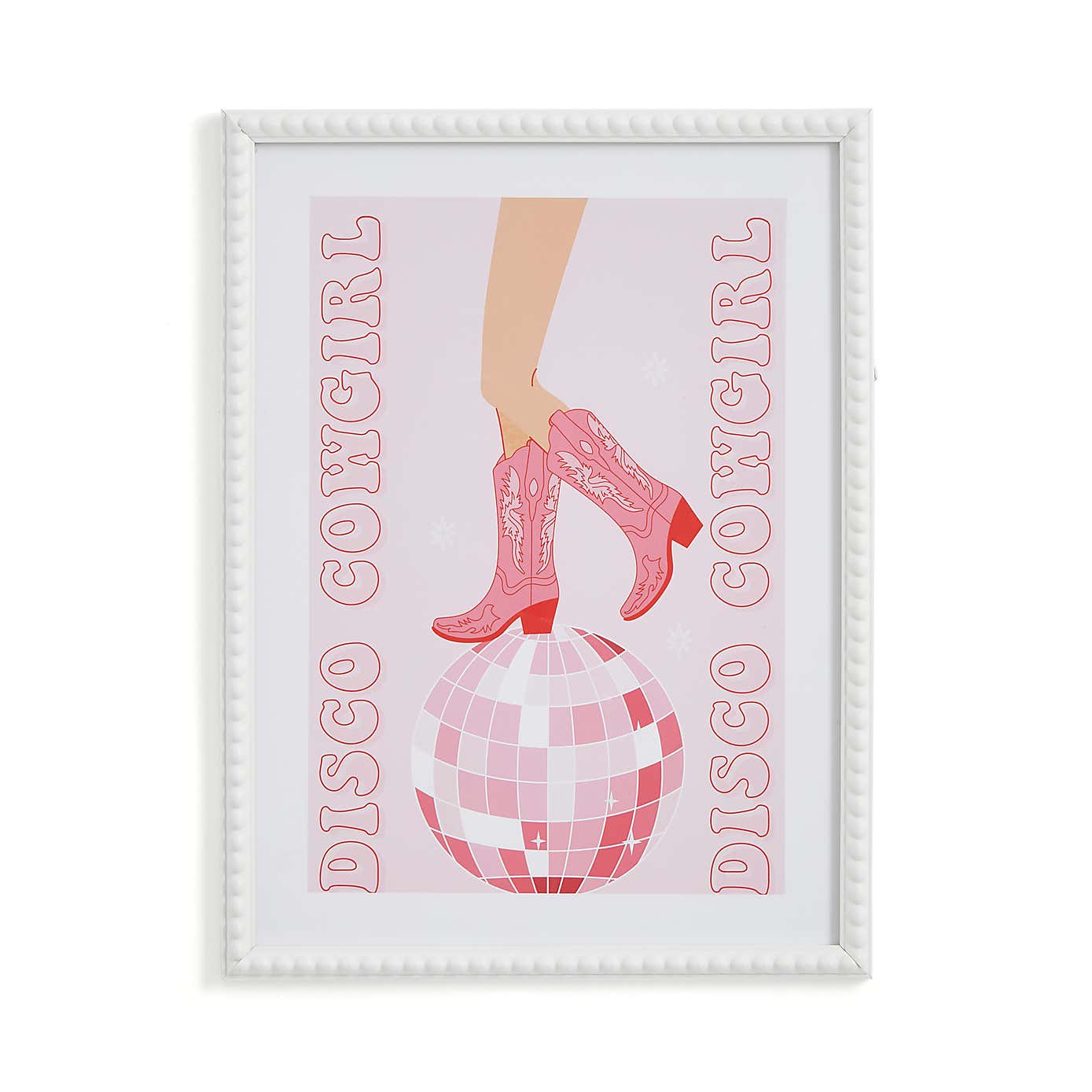 Disco Cowboy Boots Framed Print